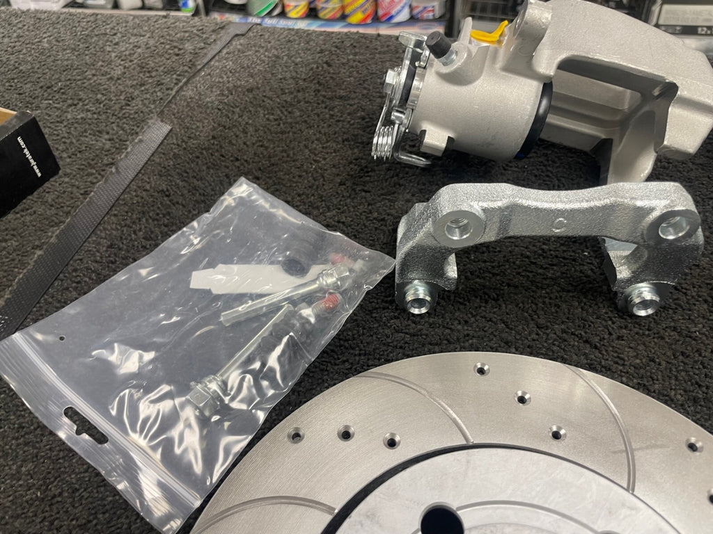 VW POLO TSi TDi 6R 9N GTI REAR BRAKE DISC UPGRADE CONVERSION KIT VENTED DISC