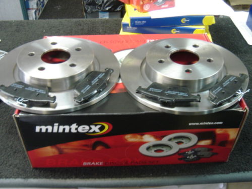 FORD FOCUS C-MAX MK2 2 REAR MINTEX BRAKE DISCS REAR BRAKE PADS