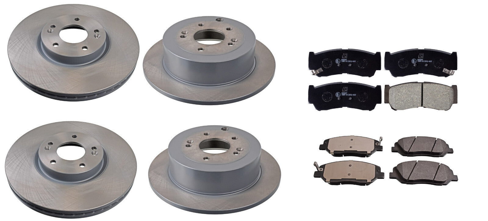 FOR  HYUNDAI SANTA FE MK2 2.7 2.2CRDI 2006-09 FRONT REAR BRAKE DISCS BRAKE PADS