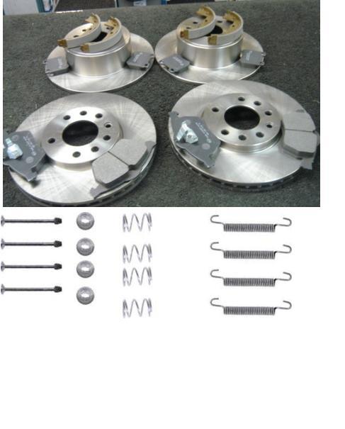 VAUXHALL VECTRA B 1995-2002 BRAKE DISCS BRAKE PADS HANDBRAKE SHOES FITTING KIT