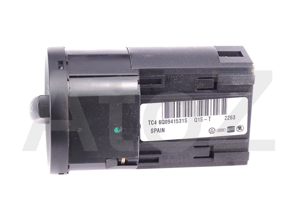 VW AMAROK SHARAN TRANSPORTER HEAD LIGHT ON OFF SWITCH NEW GENUINE 6Q0941531S 20H