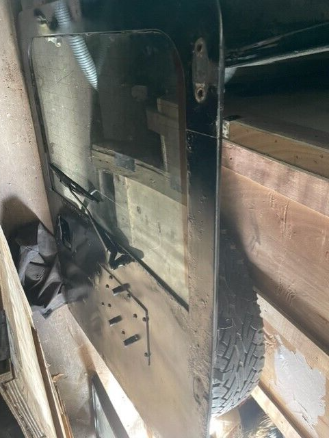 DEFENDER 90 110 200TDI 300TDI REAR SAFARI DOOR USED + GLASS + WIPER MOTOR
