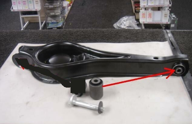 FORD MONDEO MK4 GALAXY SMAX REAR LOWER WISHBONE PAN ARM BUSH ONLY WITH BOLTLH RH