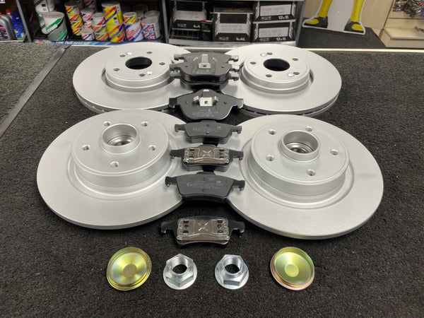 FOR LAGUNA MK2 EXPRESSION DCi 16V FRONT REAR BRAKE DISCS + BRAKE PADS FRONTREAR
