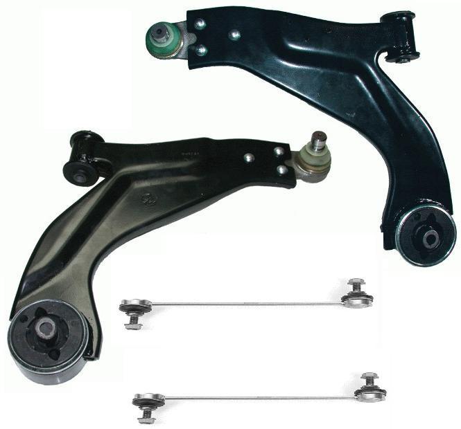 JAGUAR X TYPE 2001-2008  2 LOWER WISHBONE ARMS 2 ANTI ROLL BAR LINKS