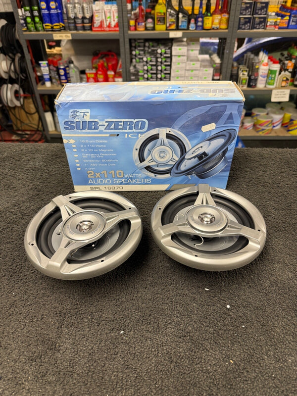 SUB ZERO 110 WATT 16.5CM AUDIO DOOR SPEAKERS PAIR