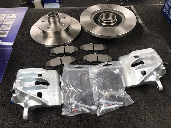 BRAKE DISC BRAKE PADS FRONT BRAKE CALIPERS GIRLING 2 VW TRANSPORTER T3 T25