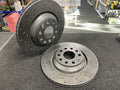 FOR AUDI RS3 RSQ3 S3 TTRS GOLF R LEON CUPRA REAR BRAKE DISC BLACK COATED 310mm