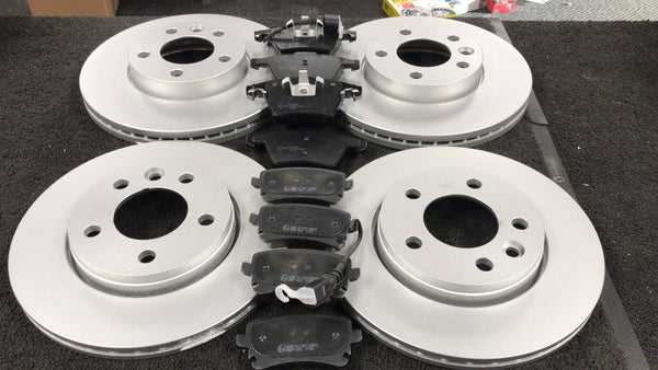FOR VW TRANSPORTER T5 1.9 2.5 FRONT AND REAR VENTED BRAKE DISCS PAD PADS 03-09