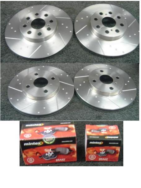 FOR TOYOTA MR2 MR-S VVTI ROADSTER BRAKE DISC GROOVED BRAKE DISC BRAKE PADS