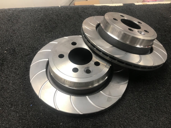 ROVER MG ZT ZTT 160 190 260 CROSS DRILLED GROOVED BRAKE DISCS REAR 276MM VENTED