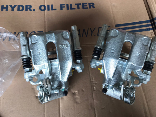 2 REAR BRAKE CALIPERS BRACKET CARRIER GOLF MK2 MK3 GTi G60 CORRADO JETTA VENTO