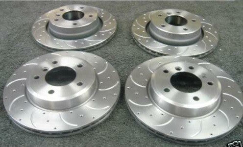 BMW 323 E36 BRAKE DISCS CROSS DRILLED GROOVED BRAKE DISC FRONT REAR