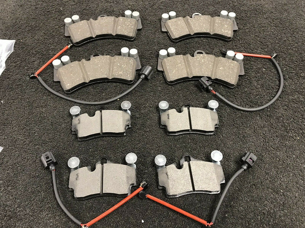BRAKE PADS FRONT REAR +SENSORS FOR AUDI Q7 3.0 TDi 4L QUATTRO S LINE 2006-2012