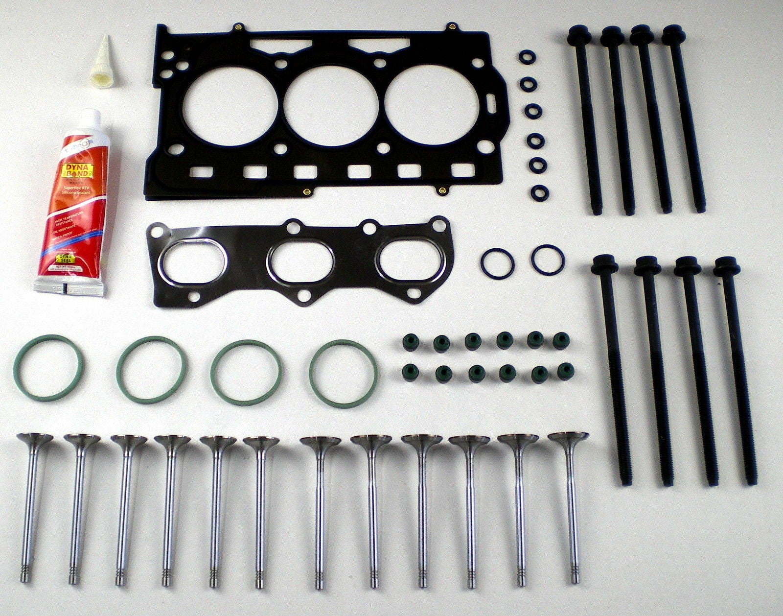 VW POLO S 6R 1.2 12V CGPB ENG CODE HEAD GASKET SET + HEAD BOLTS + VALVES