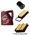 FOR HONDA JAZZ BOSCH PREMIUM SERVICE KIT OIL AIR FILTER + 5L OIL 2001 - 2008