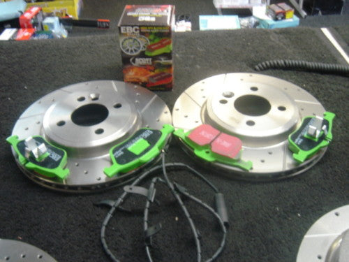 MINI ONE COOPER S BREMBO DRILLED GROOVED BRAKE DISC PAD