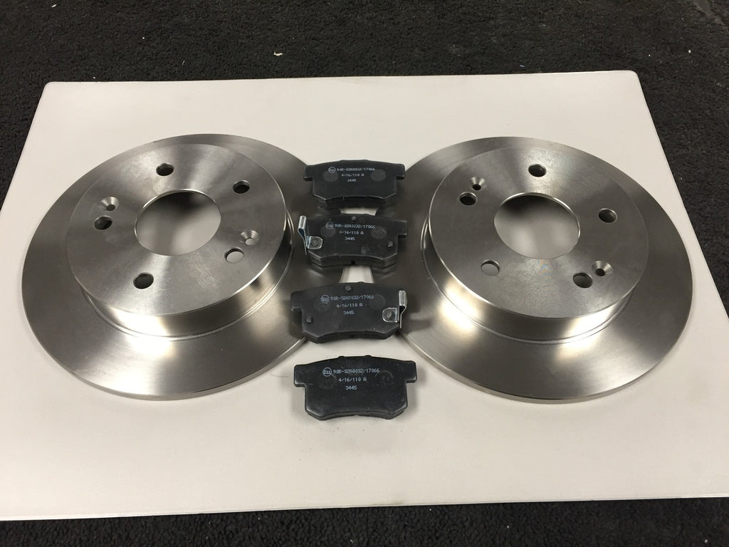 FOR HONDA PRELUDE 2.2 1997-2001 REAR BRAKE DISCS 5 STUD AND REAR BRAKE PADS 