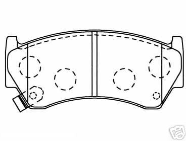 FOR NISSAN ALMERA BRAKE PADS FRONT  N15 1995&gt; WITHOUT ABS