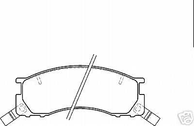 FOR TOYOTA PREVIA LUCIDA 1990 BRAKE PADS MINTEX NO ABS