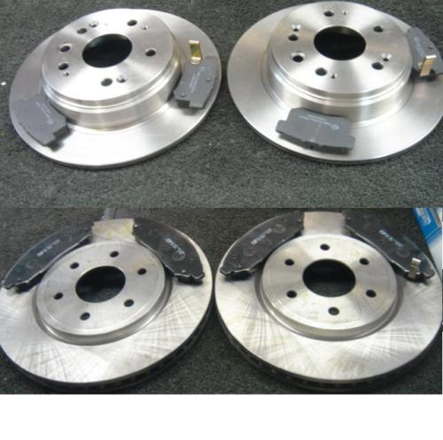 FOR HONDA CRV 02 FRONT &  REAR BRAKE DISC BRAKE PADS