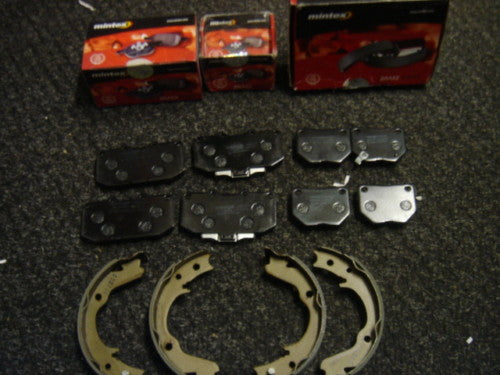 FOR SUBARU IMPREZA WRX TURBO 2001-08 BRAKE MINTEX FRONT REAR BRAKE PAD SHOES