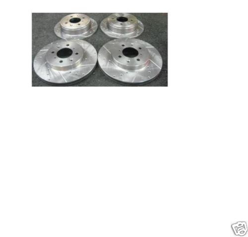 FOR HONDA CIVIC ESI VTI EK4 CROSS DRILLED GROOVED BRAKE DISC FRONT REAR