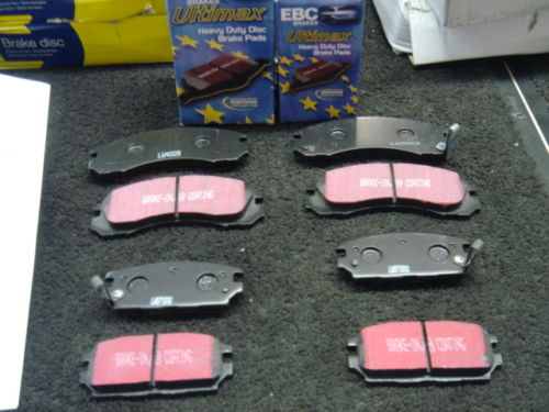 FOR LANCER EVO 4  EBC ULTIMAX FRONT REAR BRAKE PADS 