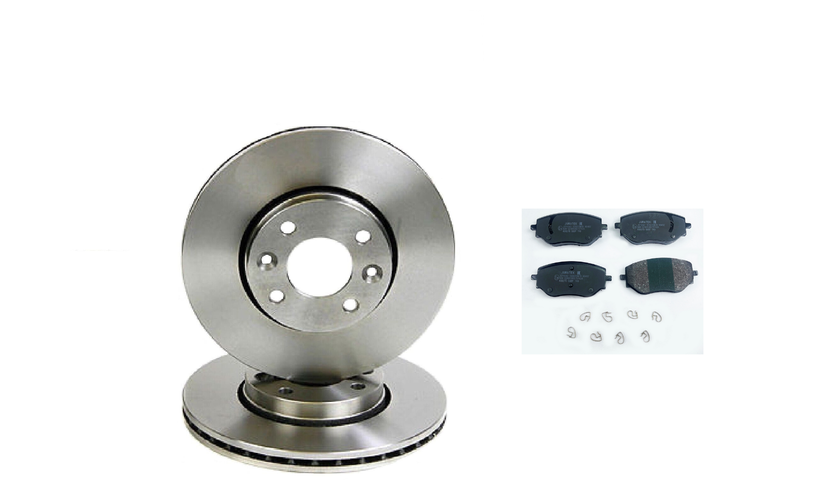 2x Brake Discs + PADS Pair Vented fits NISSAN JUKE  MICRA K14 1.0 Front 2018 on