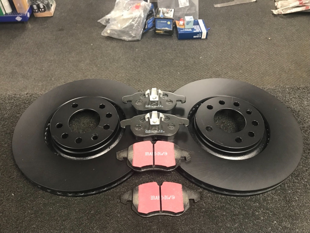 FOR VAUXHALL ASTRA ZAFIRA  VXR BRAKE DISC  BRAKE PADS FRONT REAR EBC 