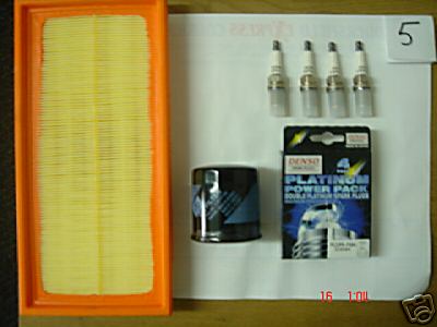 FOR TOYOTA AVENSIS 1.6 4AFE 1997 SERVICE KIT OIL/AIR/PLUGS