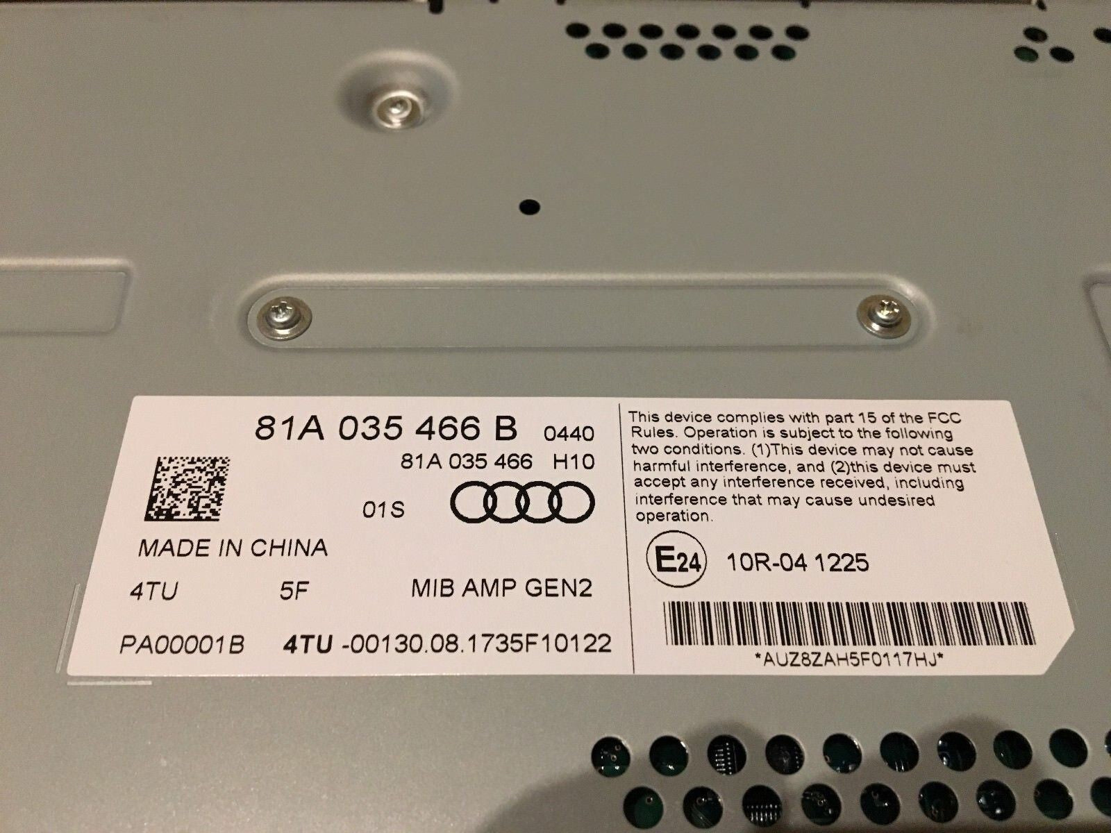 AUDI A3 S3 RS3 SEAT MMI SOUND AMPLIFIER GENUINE NEW 81A035466B