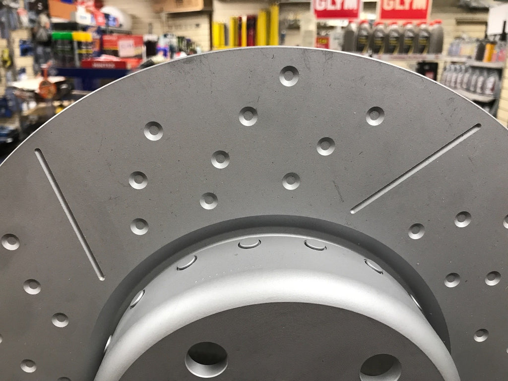 BMW 335D xDrive MSPORT F30 DIMPLED GROOVED MINTEX BRAKE DISC BRAKE PAD FRONTREAR