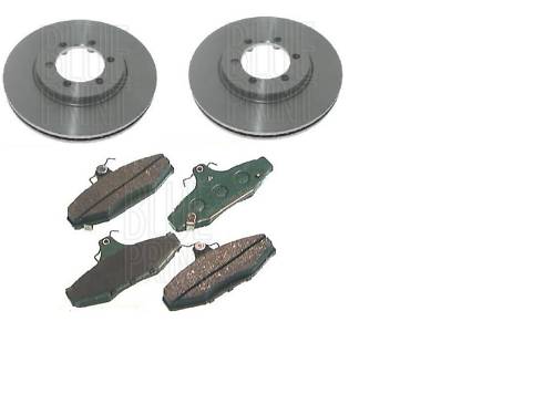 SSANGYONG MUSSO KORANDO FRONT BRAKE DISCS & REAR BRAKE PADS PBR CALIPERS