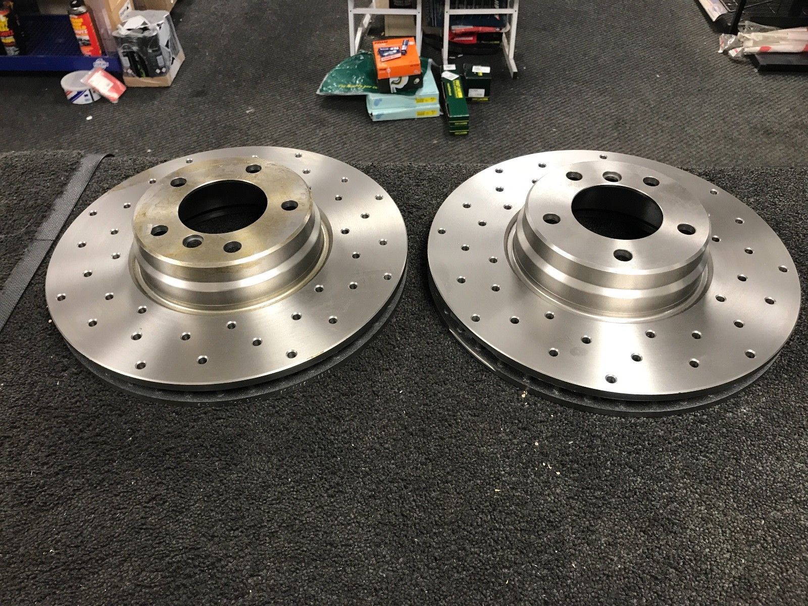 2 FRONT PERFORMANCE CROSS DRILLED BRAKE DISC BMW Z4 E89 3.0sDRIVE 2009-16 348MM