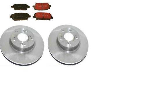 FOR CIVIC 2.0 TYPE S EV1 K20A3 2004-2006 FRONT BRAKE DISCS BRAKE PADS 5 STUD