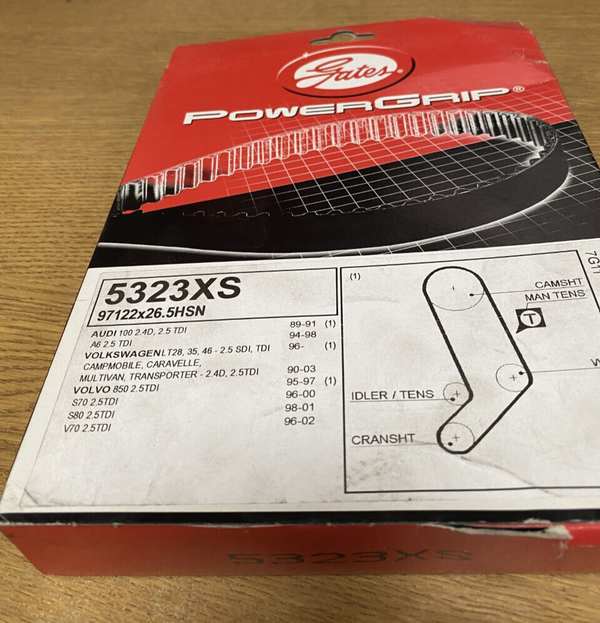 FOR AUDI A6 C4 2.5 AVANT QUATTRO VW CAMPMOBILE GATES POWERGRIP TIMINGBELT 5323XS