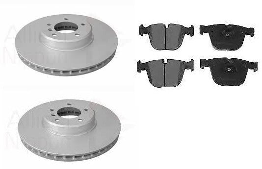 BMW E60 E61 535 535D M SPORT REAR VENTED BRAKE DISCS 345mm AND PADS ORIGNAL FIT 