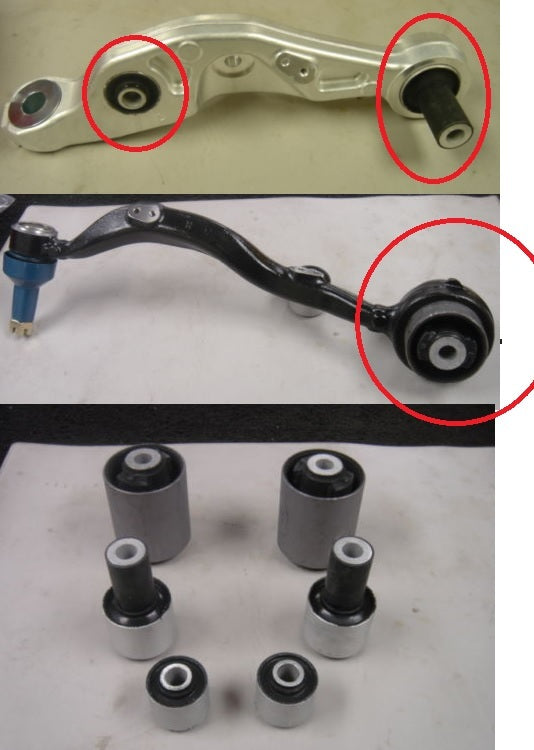 FOR LEXUS LS460 FRONT LOWER SUSPENSION CONTROL ARM BUSH BUSHES SET 6 BUSHES