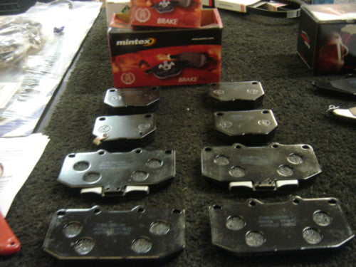 FOR SUBARU IMPREZA WRX 00> MINTEX FRONT & REAR BRAKE PADS