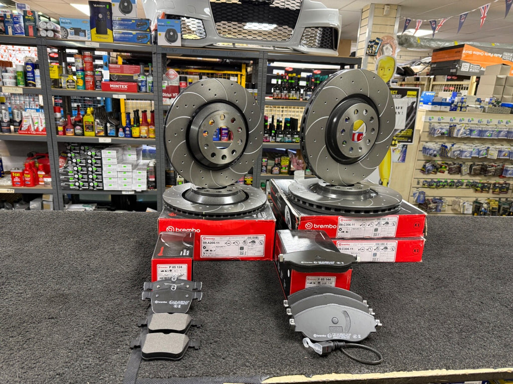 GOLF GTI CLUBSPORT EDITION 40 DSG (MK7 (A7) BRAKE DISCS BREMBO DRILLED GROOVED