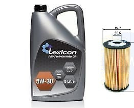 FOR HYUNDAI I30 1.6 CRDI 07-16 OIL FILTER FULLY SYNTHETIC 5W30 6L SERVICE KIT