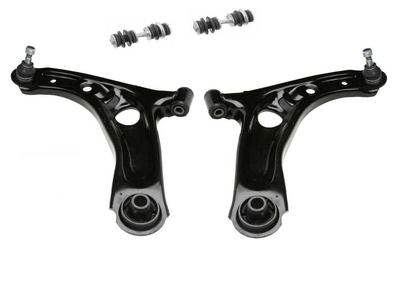 FITS TOYOTA AYGO FRONT LOWER SUSPENSION COMPLETE WISHBONE ARMS + LINKS PAIR