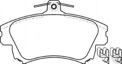 VOLVO S40 V40 FRONT BRAKE PADS 1996>  