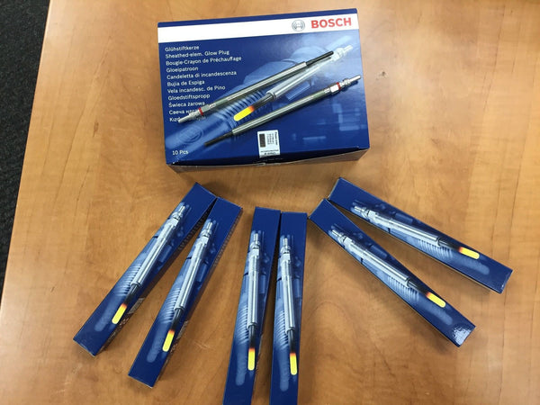 6 X BOSCH DURATERM GLOW PLUGS  FOR MERCEDES CLK A209 C209 C320 CDI OE