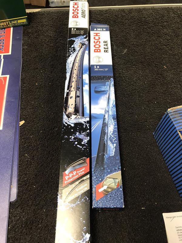 CITROEN C3 DS3 PICASSO VTi HDi WIPER BLADES FRONT REAR BOSCH AERO PAIR