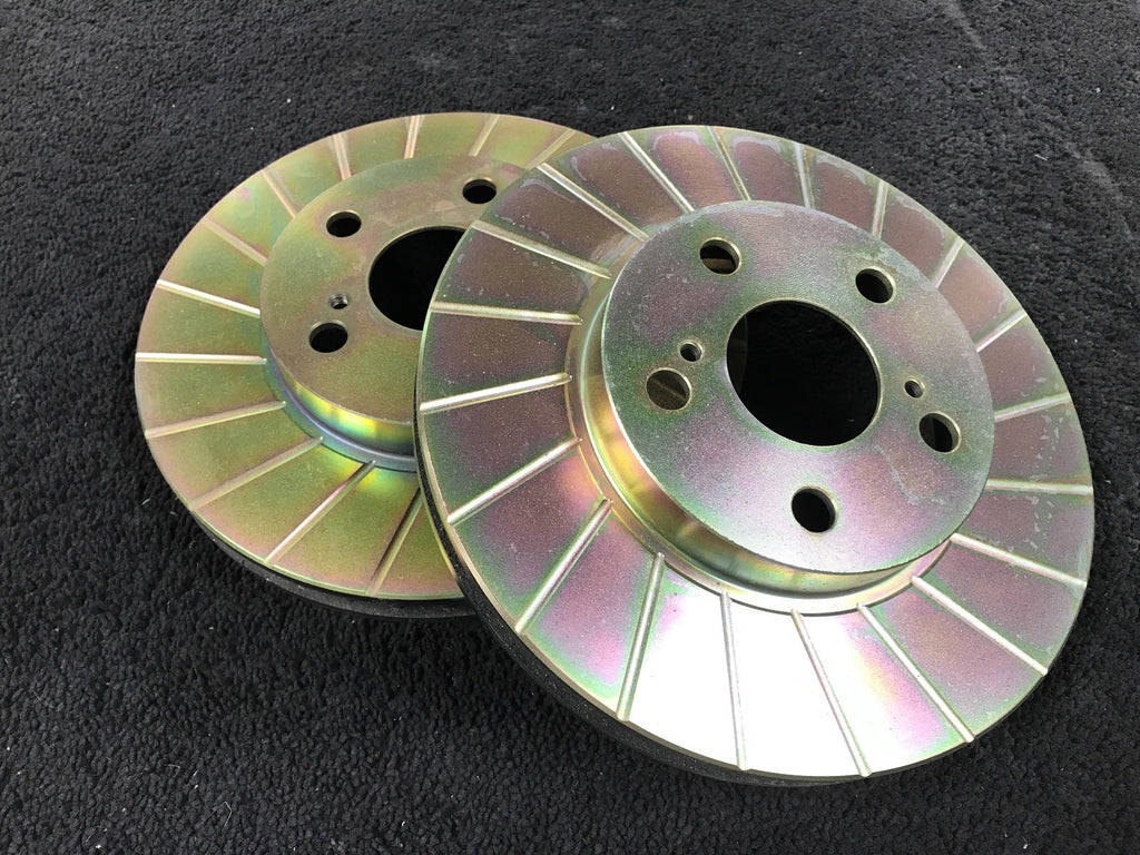FOR TOYOTA CARINA E 1.6 1.8 2.0 FRONT BRAKE DISCS SPORT GROOVED 