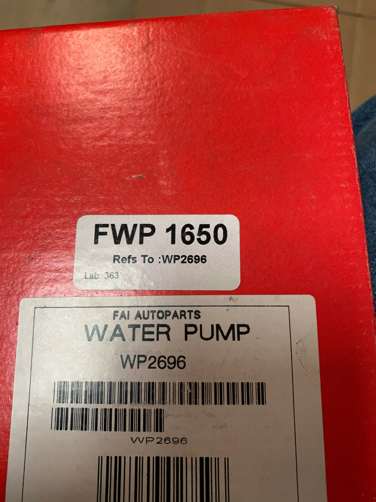 1 X WATER PUMP FOR FIAT TEMPRA TIPO 1.4 1.6 