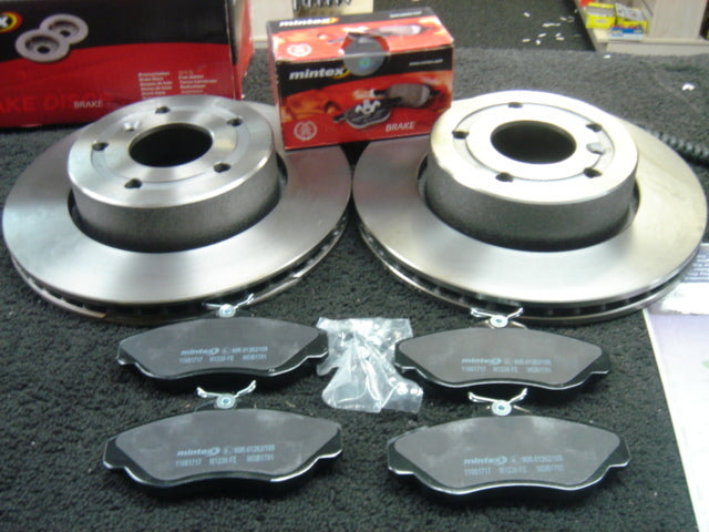 LANDROVER DISCOVERY 2.5 TD5 4.0 V8 1998-2004 MINTEX FRONT 2 BRAKE DISCS & PADS