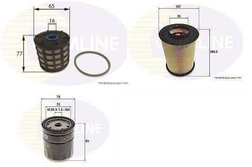 FORD FOCUS MK3 ST TDCi 185 OIL FILTER AIR FILTER DIESEL FUEL FILTER 